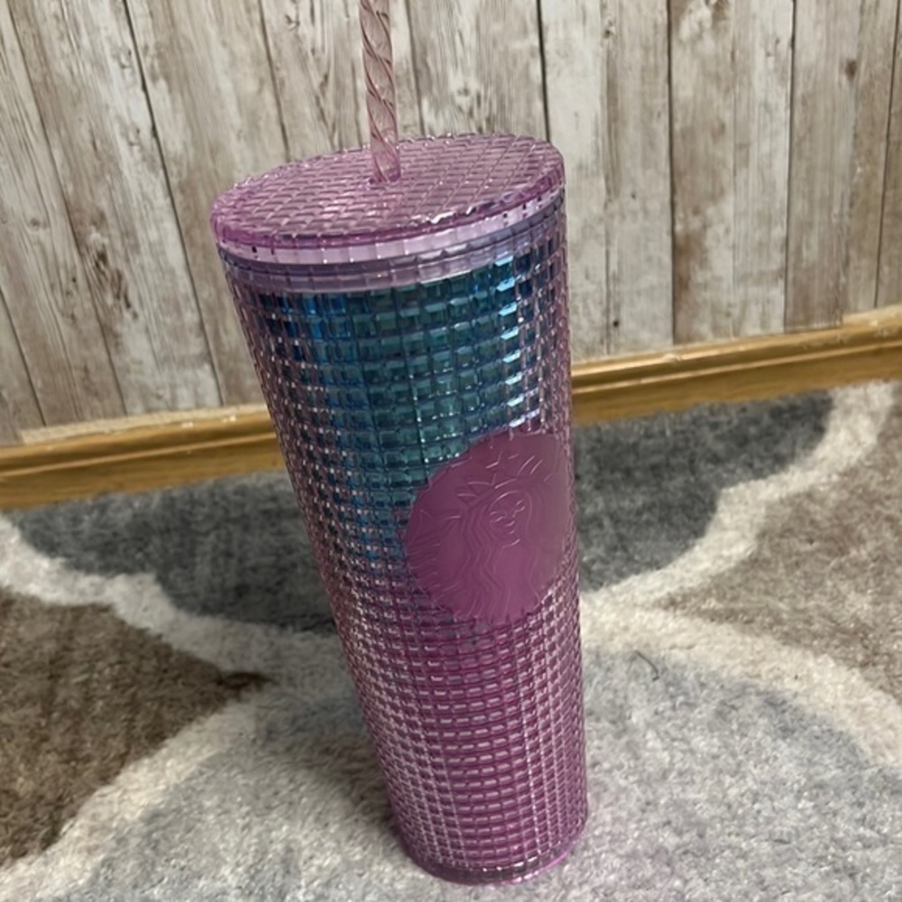 Starbucks Purple Ombré Cotton Candy Colored Tumbler